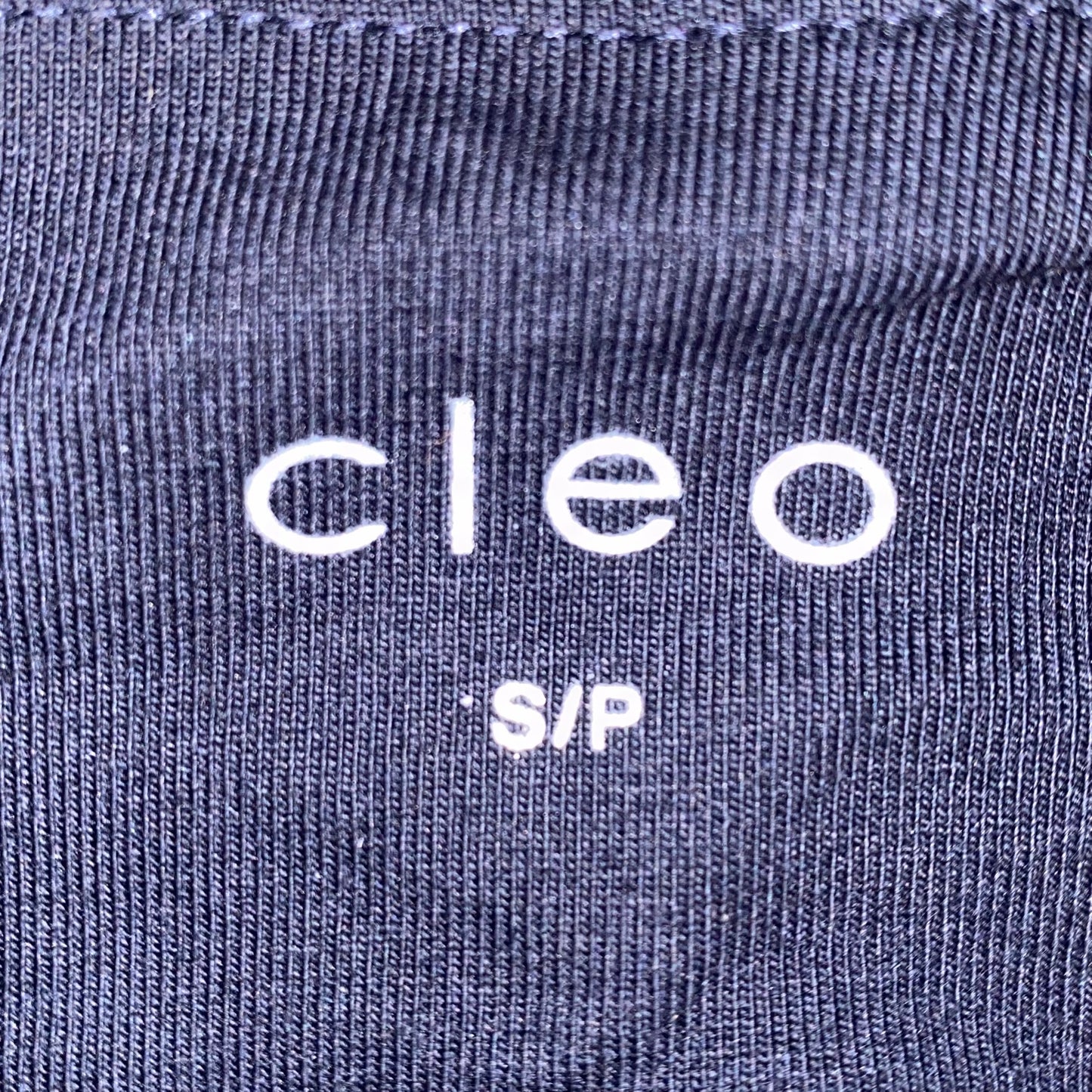 Cleo Women's Capri Legging with Sequin Zippers Navy Size Small