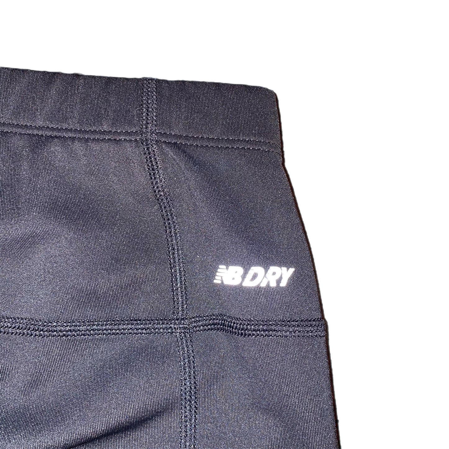 New Balance Women's Tights Black with Yellow Stripe Size Large