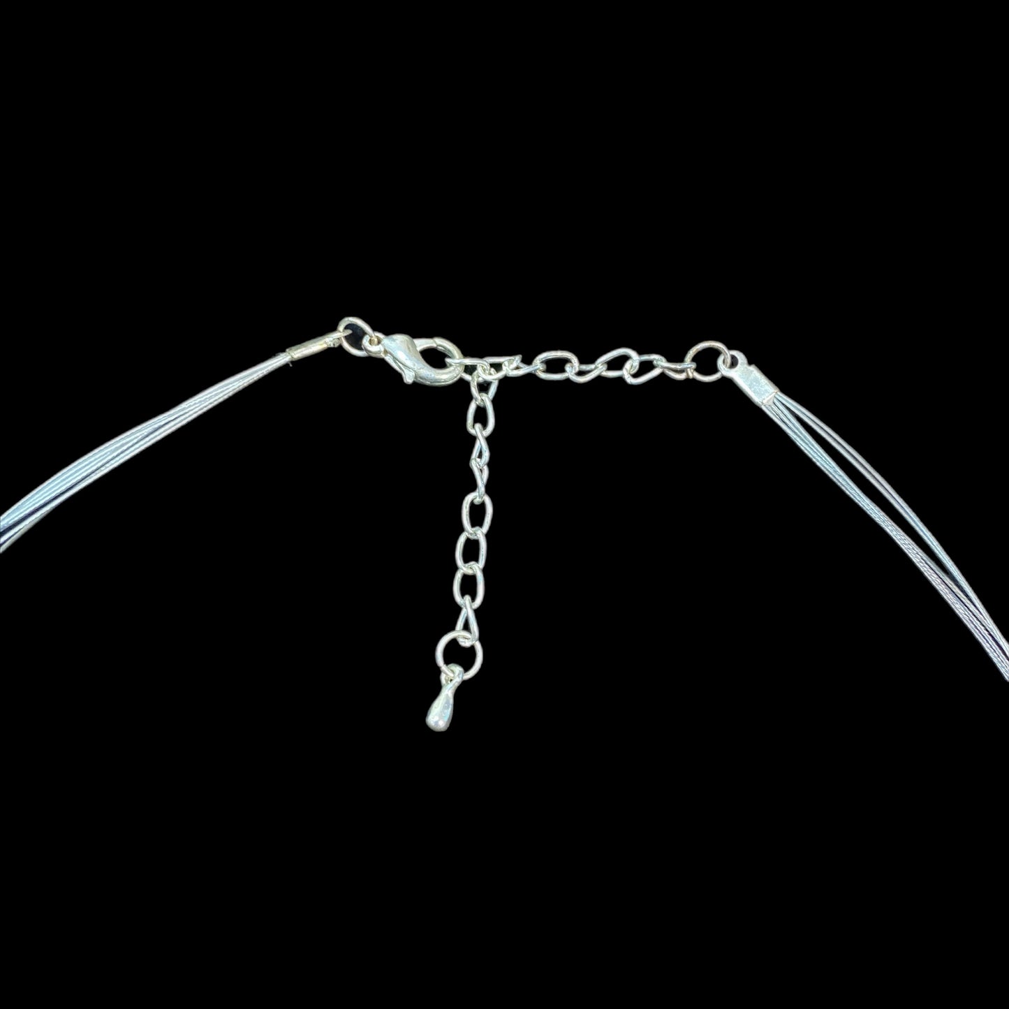 Women's Tri-Strand Pink Bead Fashion Necklace
