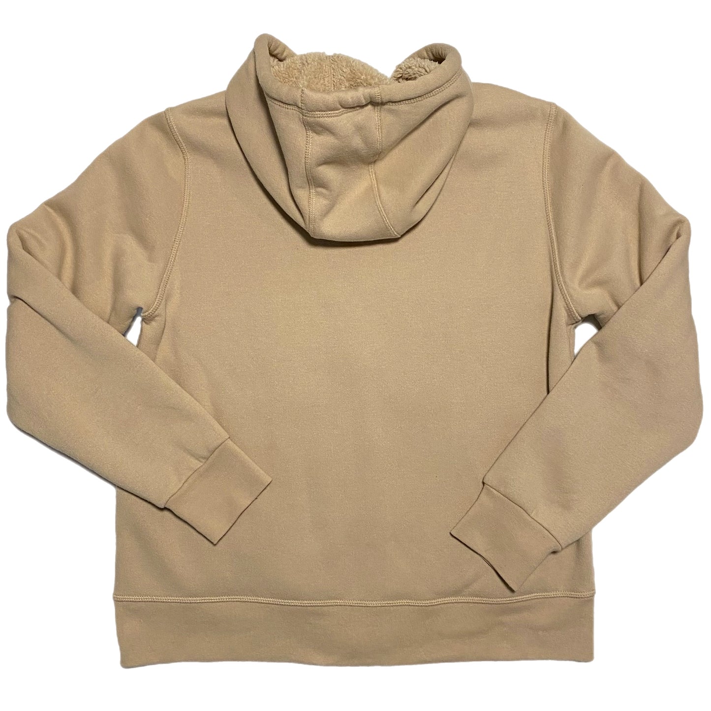 Sierra Designs Women's Fleece Lined Long Sleeve Hoodie Sweater Jacket Tan Size Large