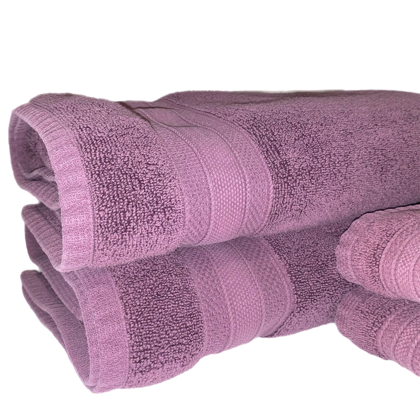 2 Piece Bath Towel & 2 Piece Hand Towel Set (4pc) Burgundy