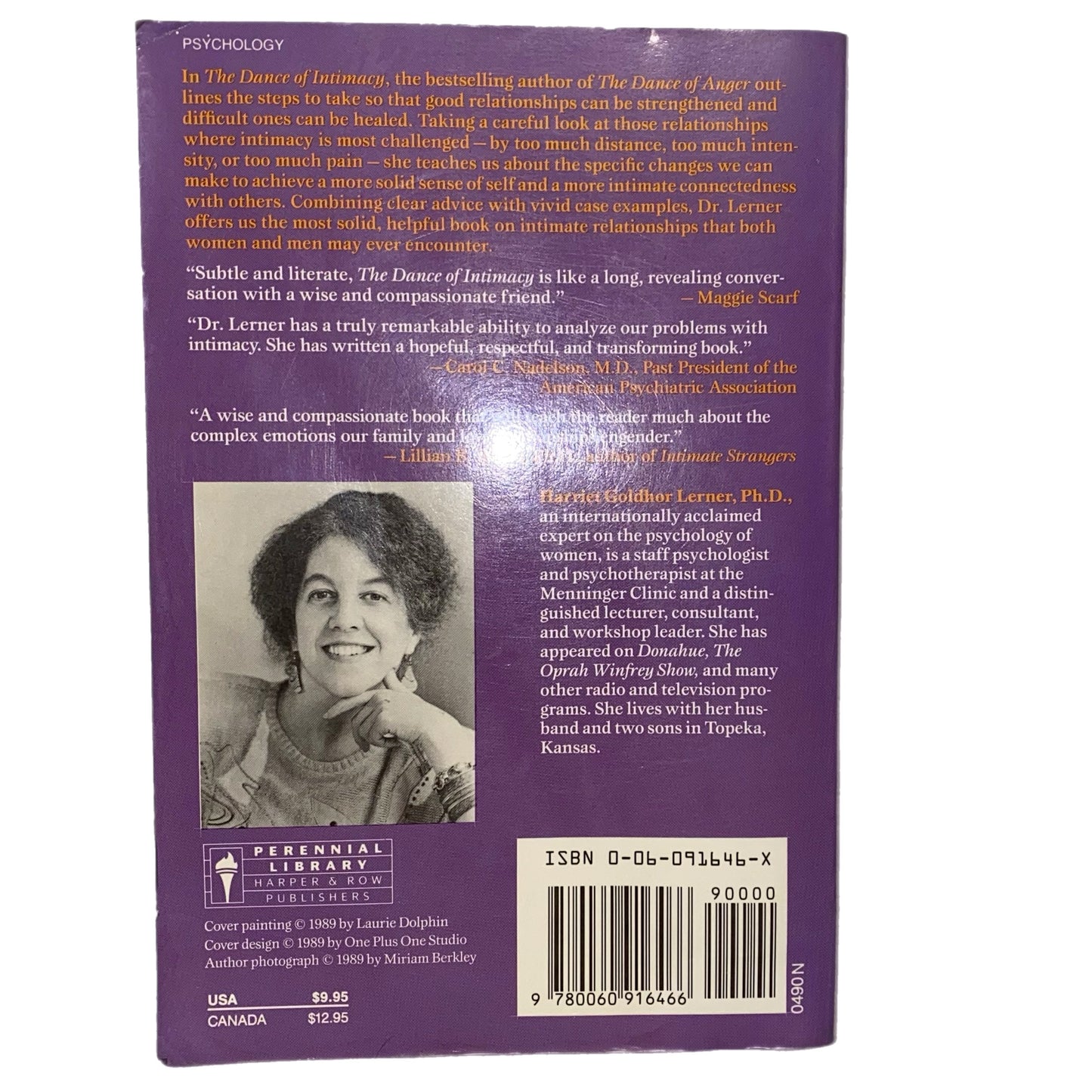 The Dance of Intimacy by Harriet Goldhor Lerner