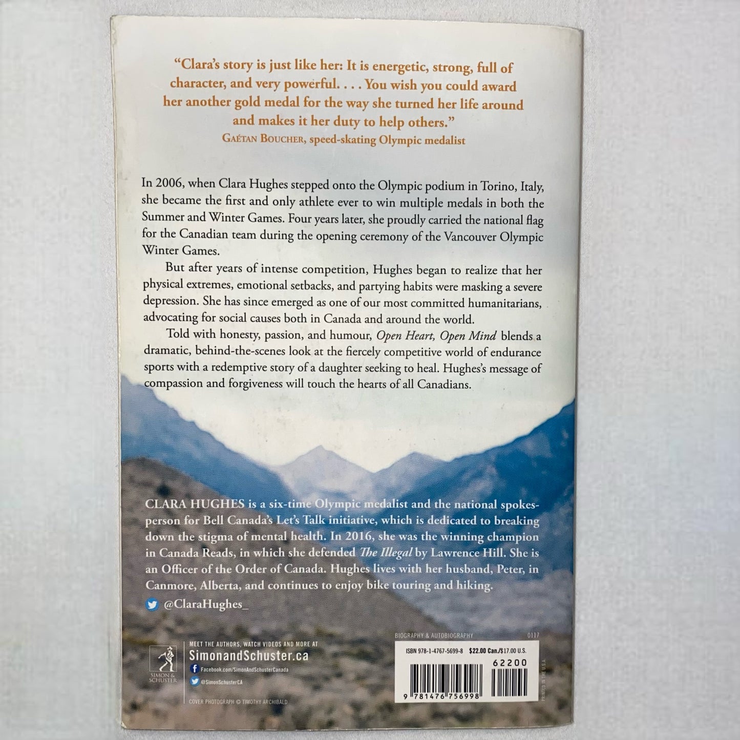 Open Heart, Open Mind by Clara Hughes