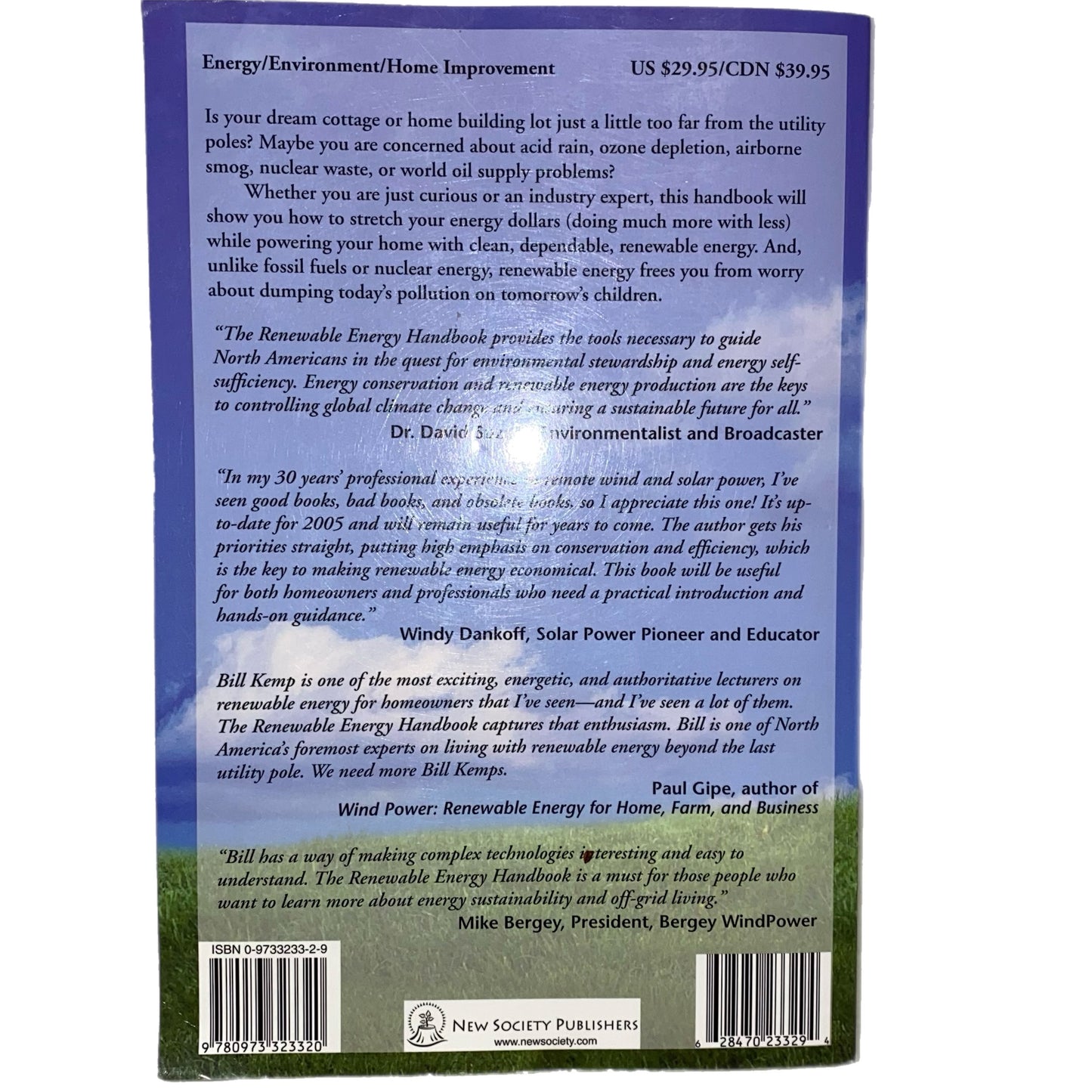 The Renewable Energy Handbook by William H. Kemp