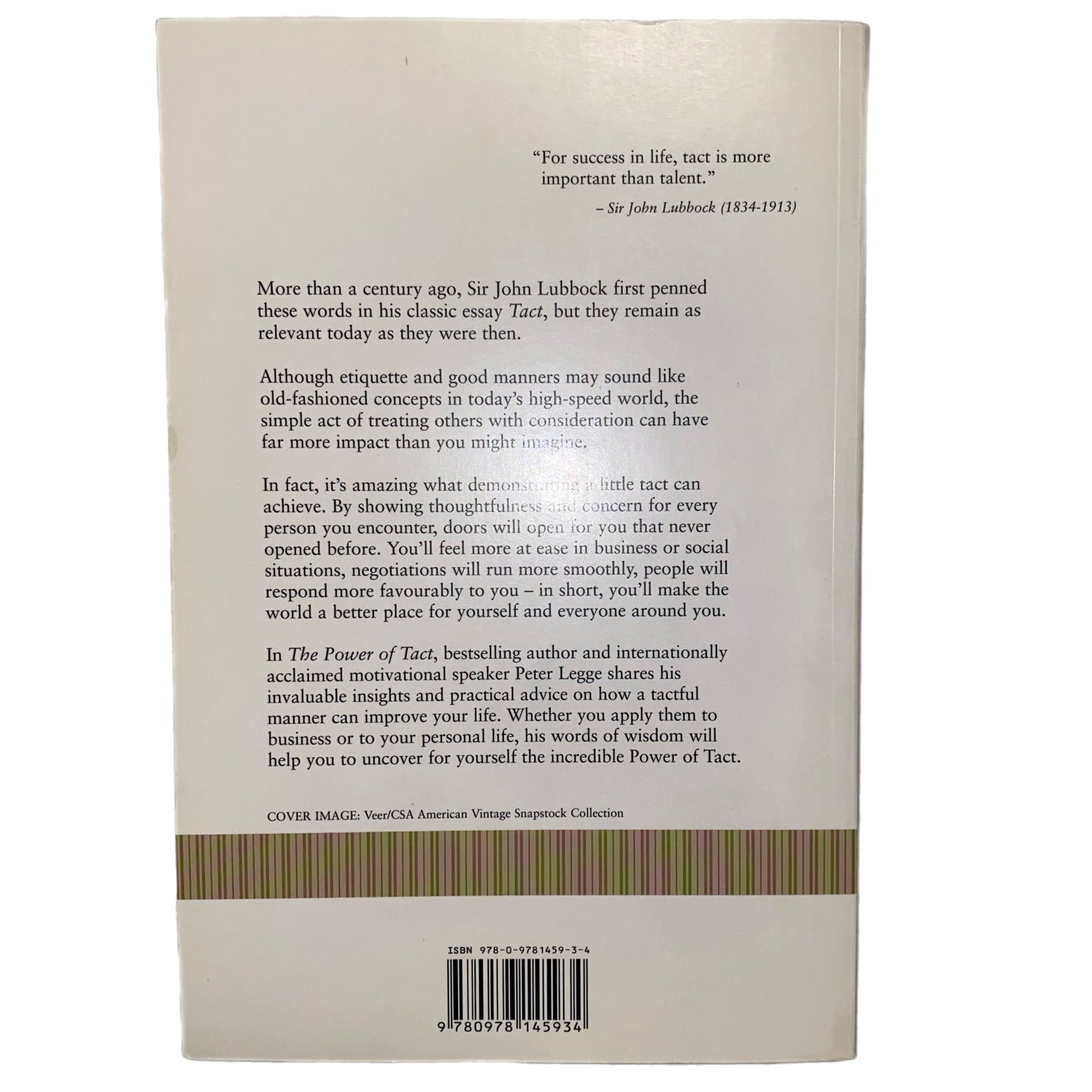 The Power Of Tact by Peter Legge