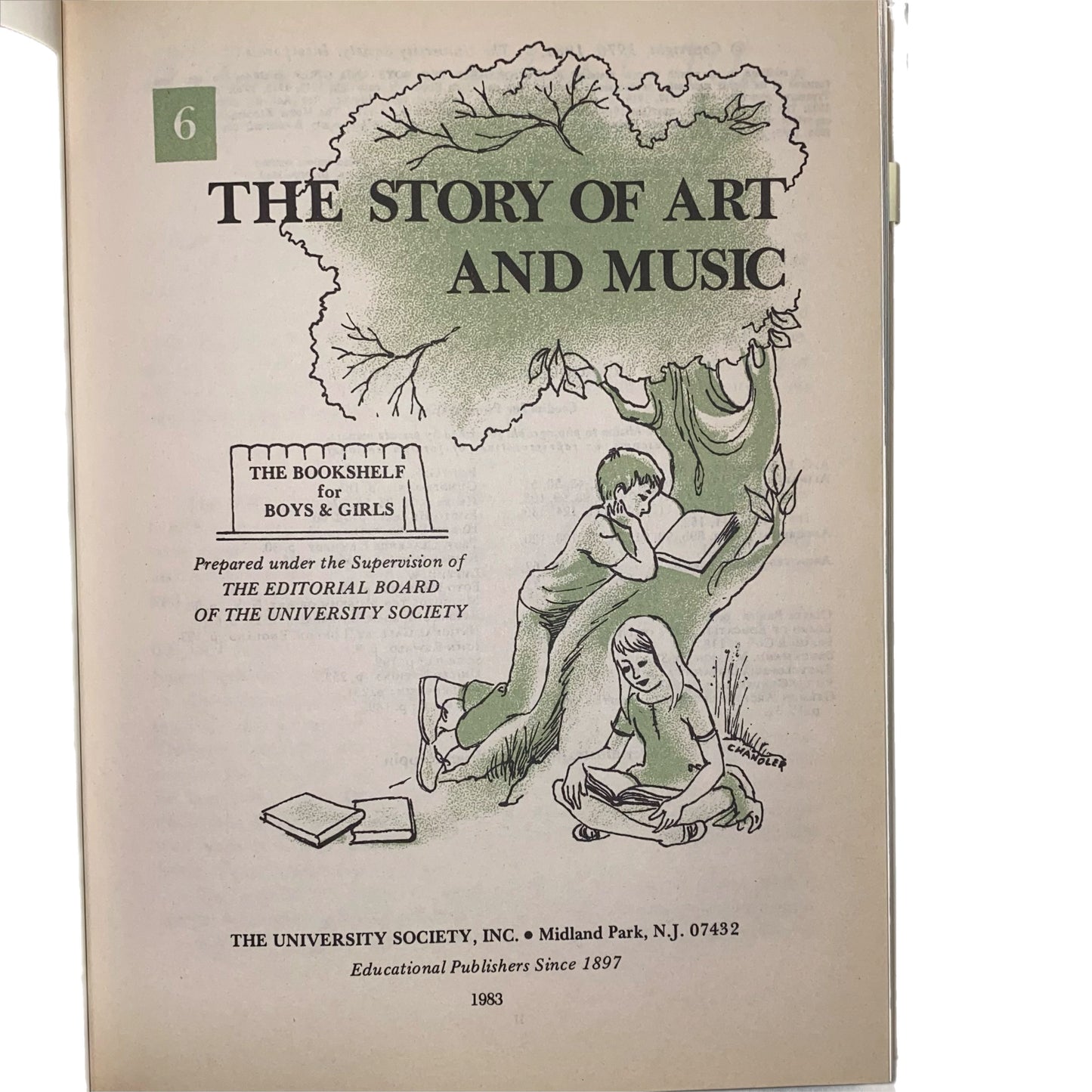 The Story Of Art And Music by The University Society, Volume 6 of The Bookshelf for Boys and Girls.