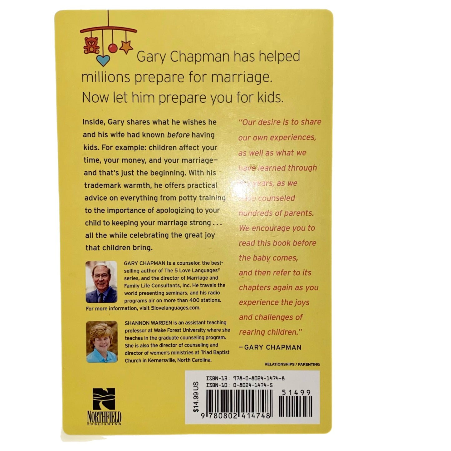 Things I Wish I'd Known Before We Became Parents by Gary Chapman