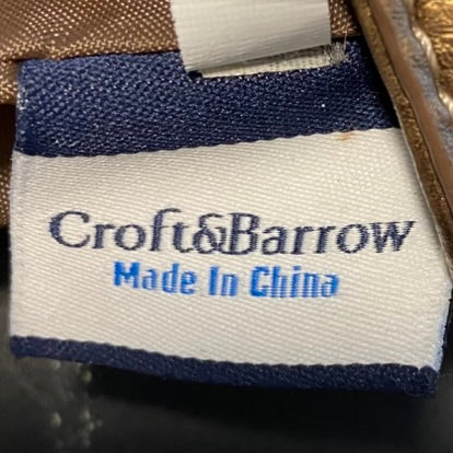 Croft & Barrow Shoulder Bag Bronze Faux Leather