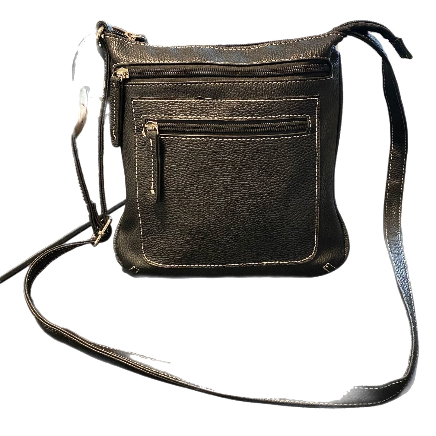 Women's Faux Leather Shoulder Cross Body Bag Black