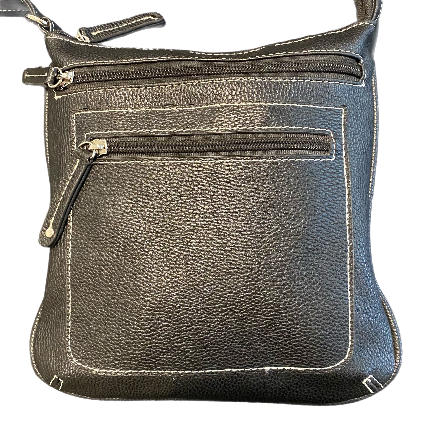 Women's Faux Leather Shoulder Cross Body Bag Black
