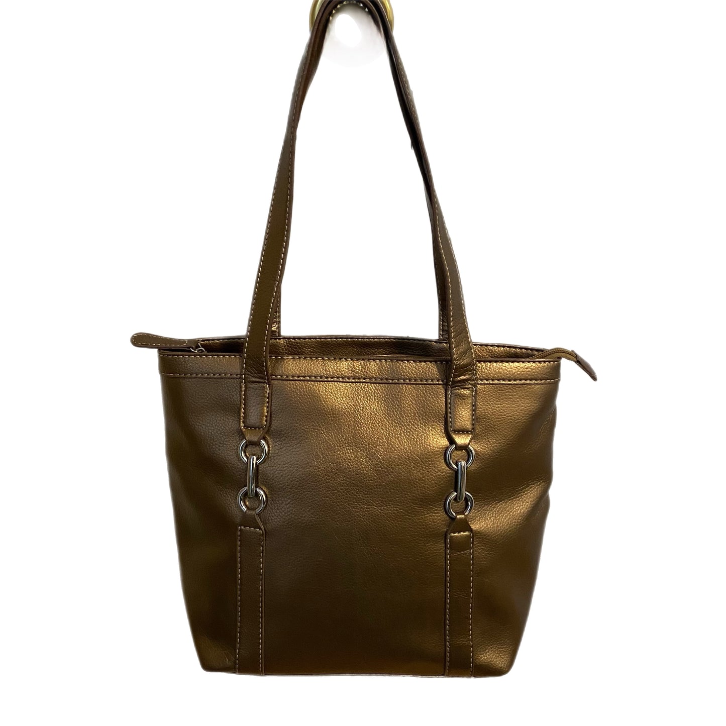 Croft & Barrow Shoulder Bag Bronze Faux Leather