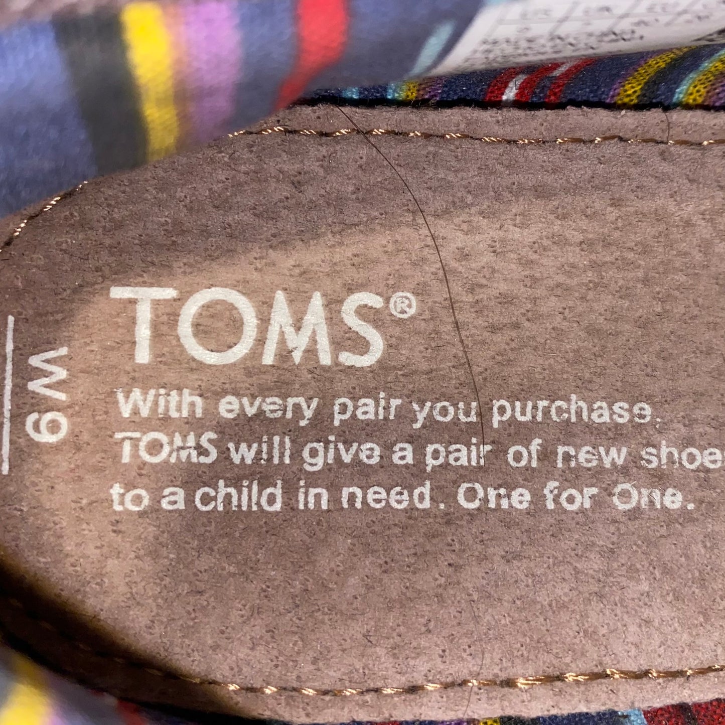 Toms Women's Cotton Canvas Slip On Moccasin Tan Size 9
