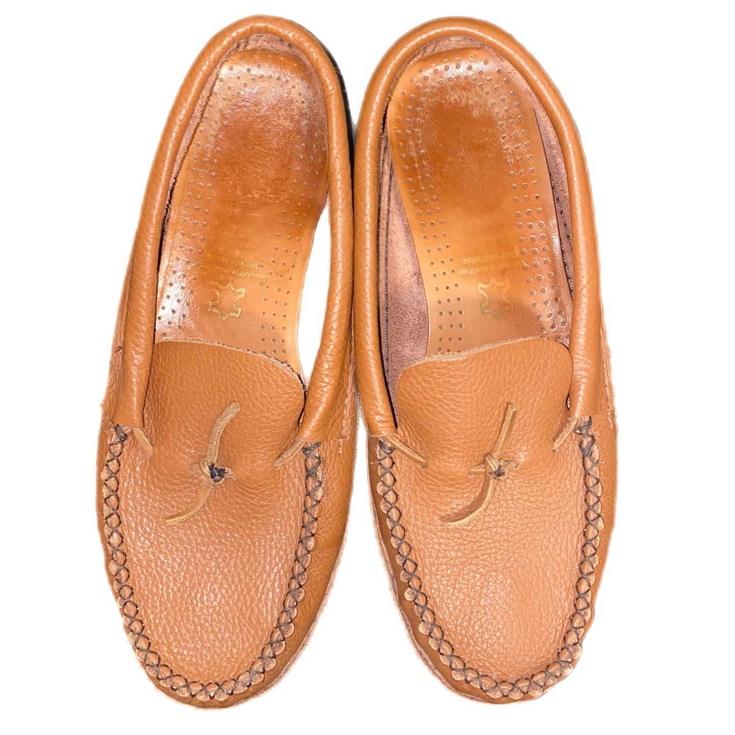 Men's Leather Moccasins Size 10