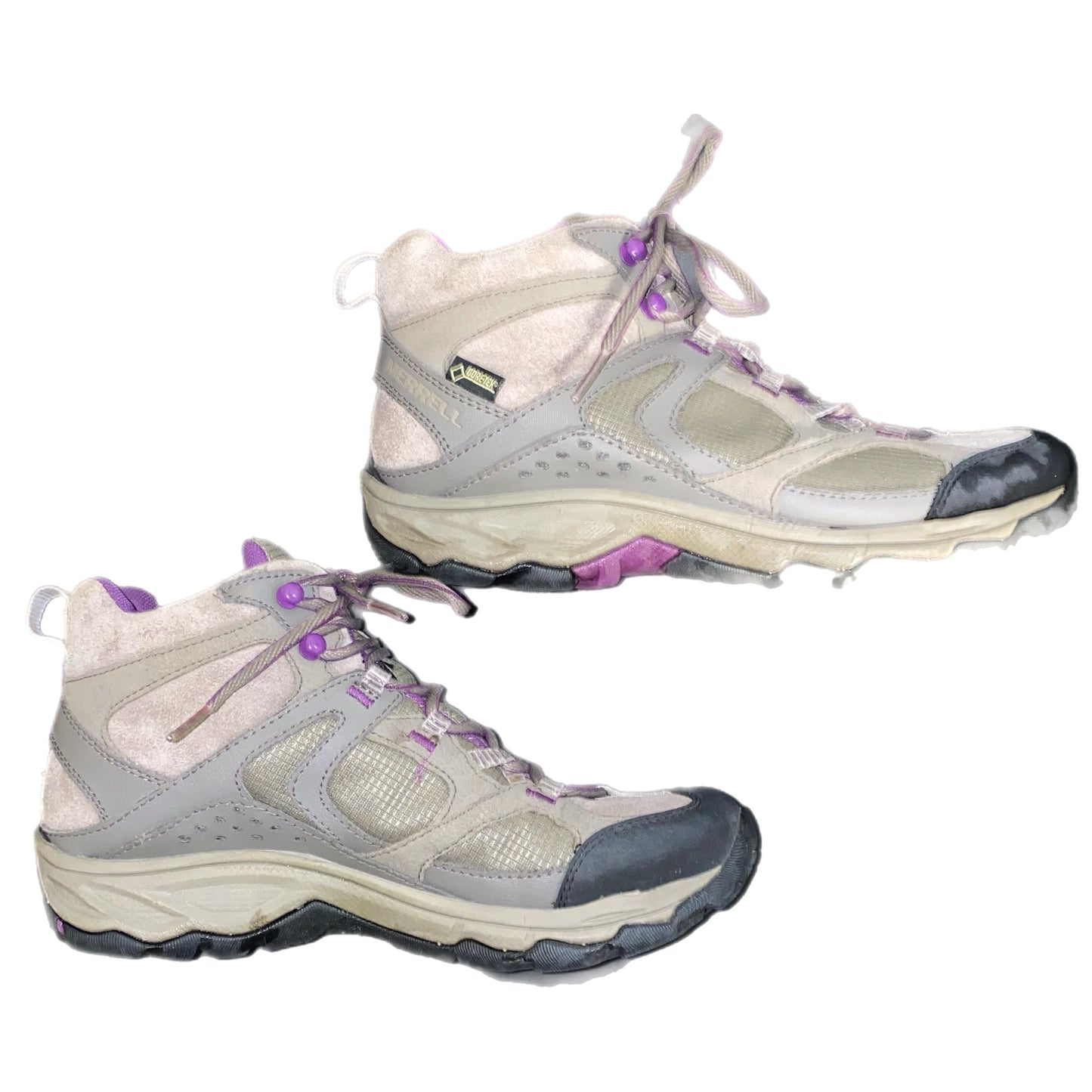 Merrell Women's Gortex Hiking Boot Grey & Purple Size 7