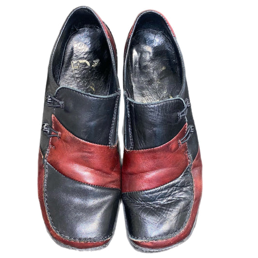 Rieker Women's Slip On Black & Red Size 37/6.5