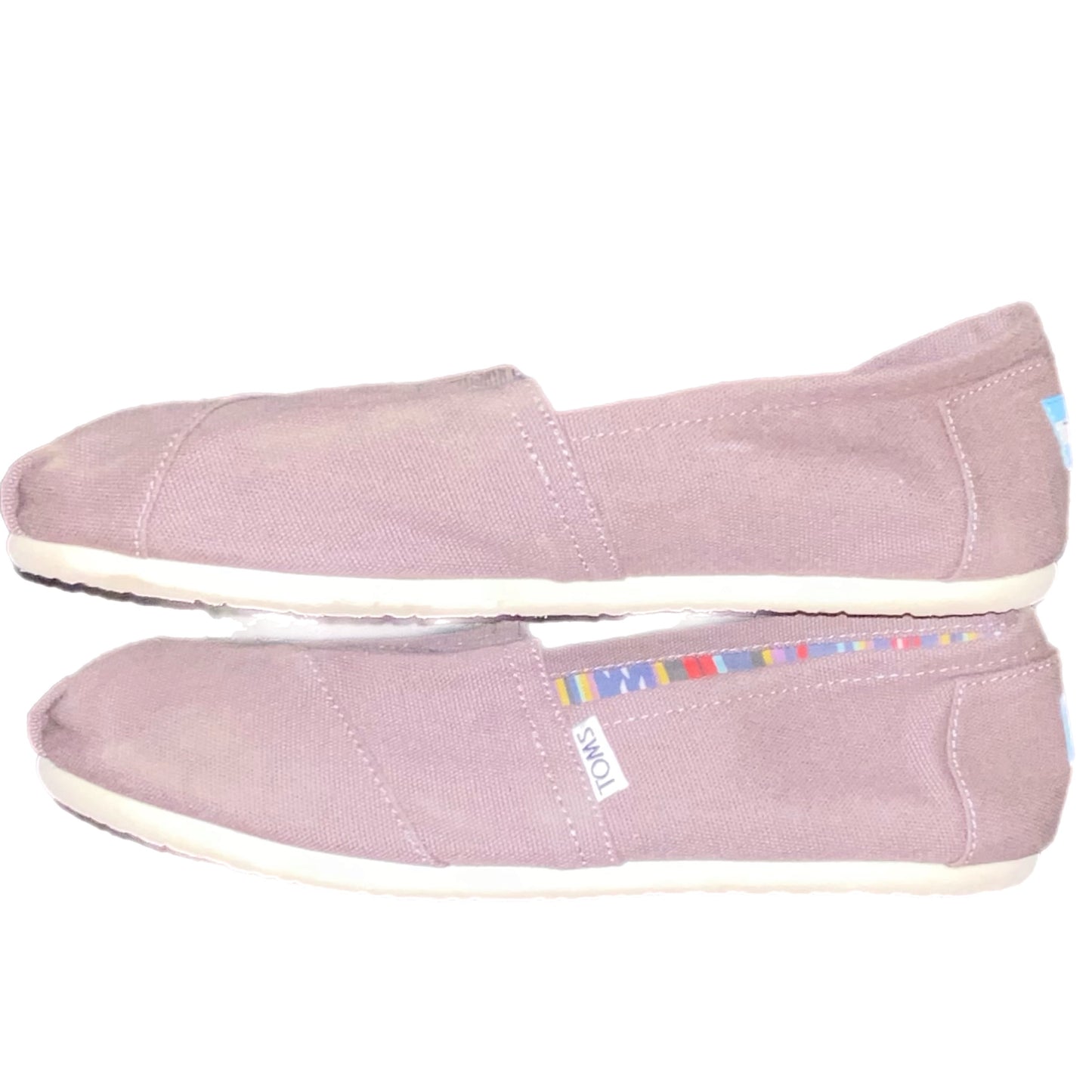 Toms Women's Cotton Canvas Slip On Moccasin Tan Size 9