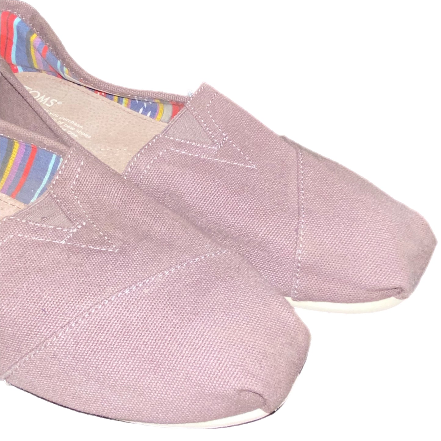 Toms Women's Cotton Canvas Slip On Moccasin Tan Size 9
