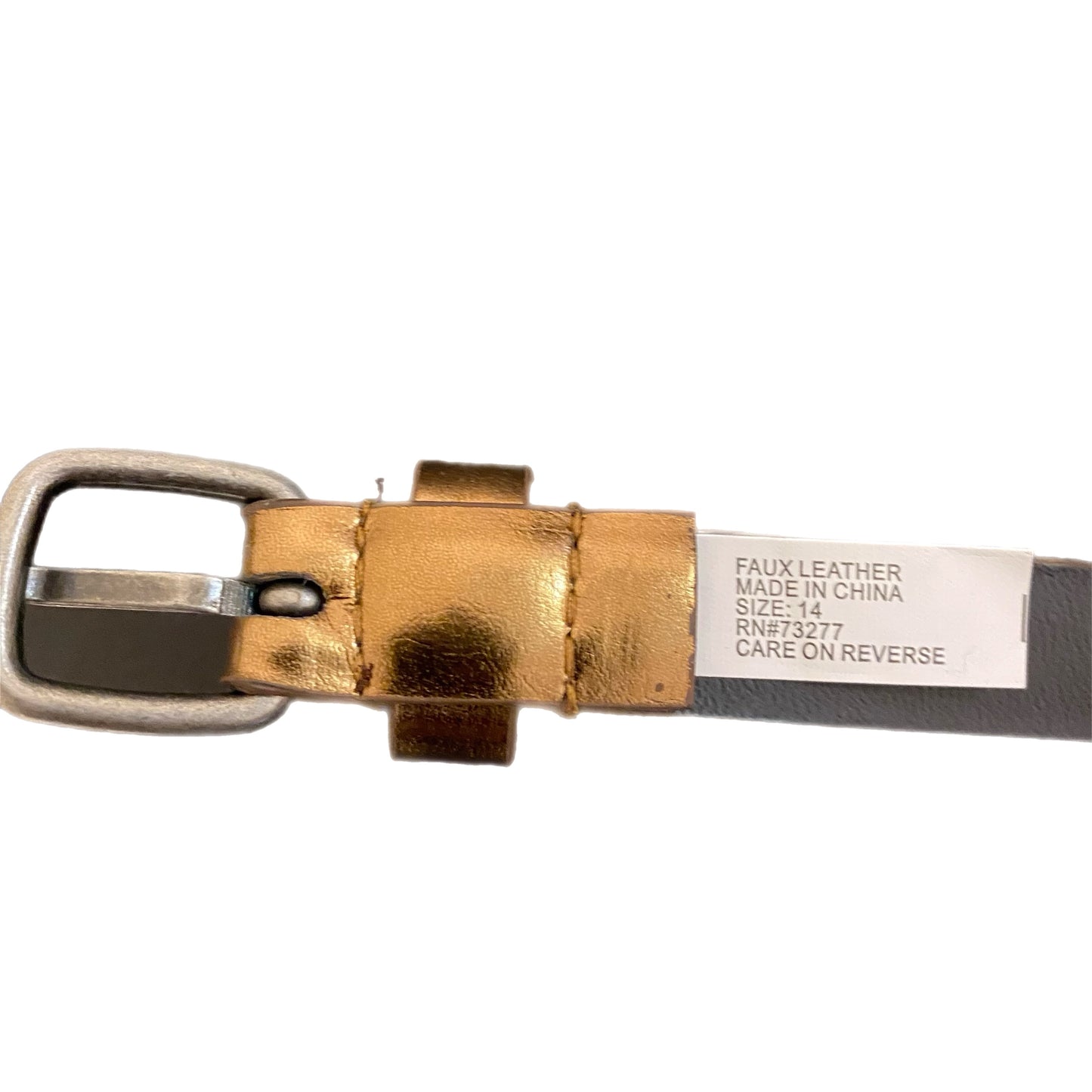 Women's Fashion Belt Gold Size 14