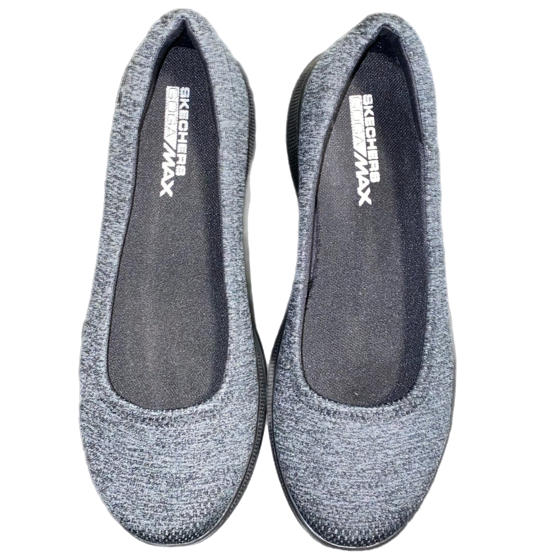 Skechers Women's Goga Max Slip On Flats Grey Size 8
