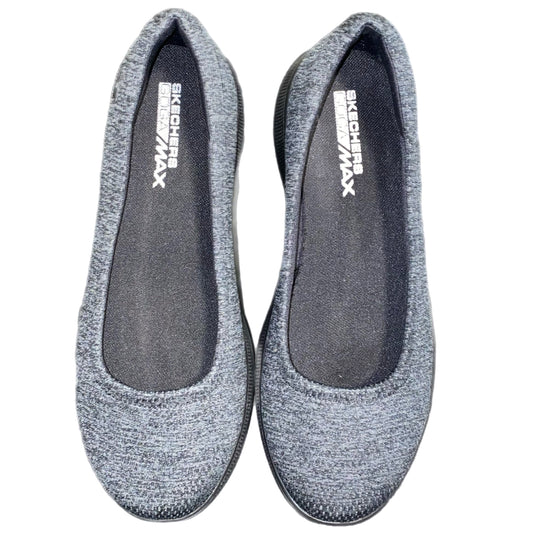 Skechers Women's Goga Max Slip On Flats Grey Size 8