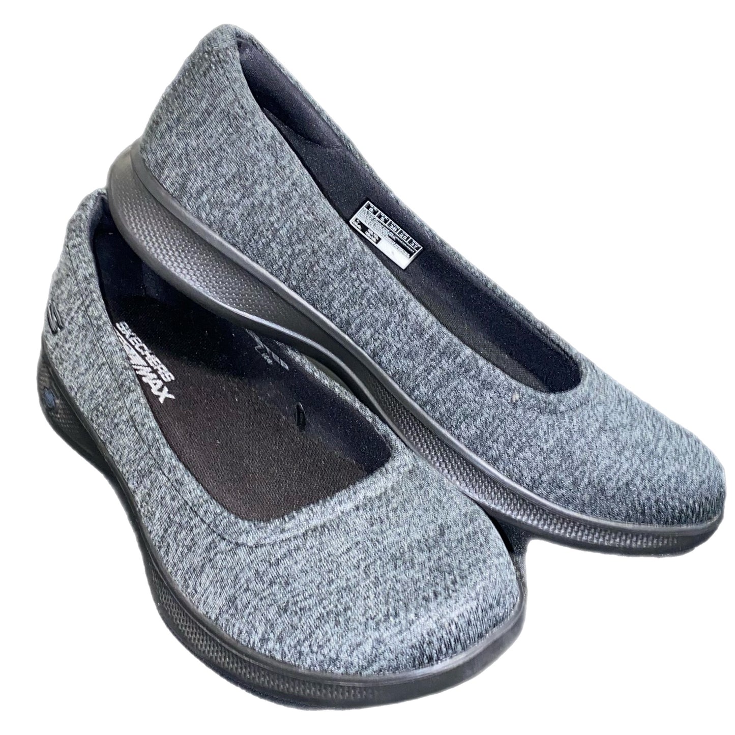 Skechers Women's Goga Max Slip On Flats Grey Size 8