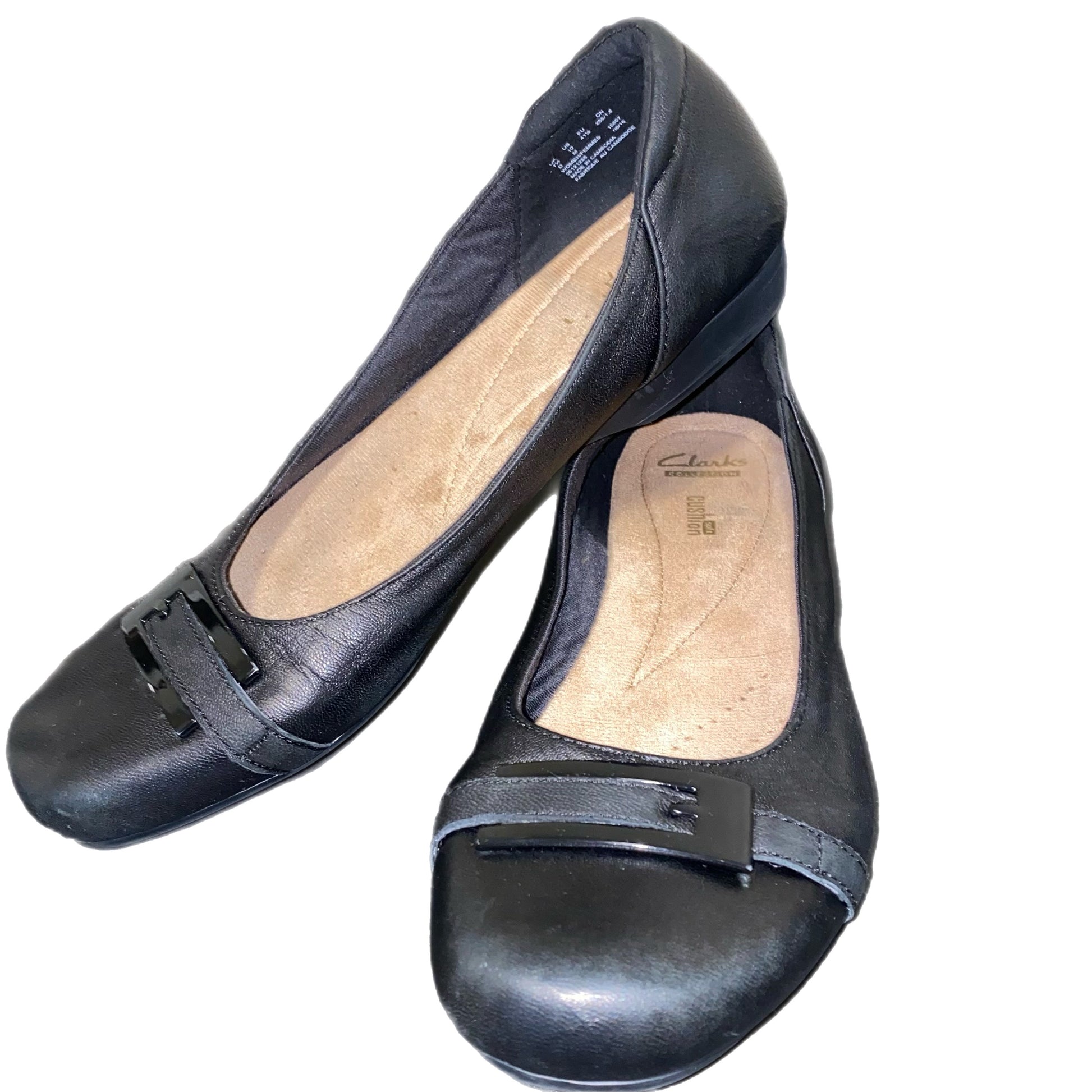 Clarks Women's Ballet Flats Black Size 10