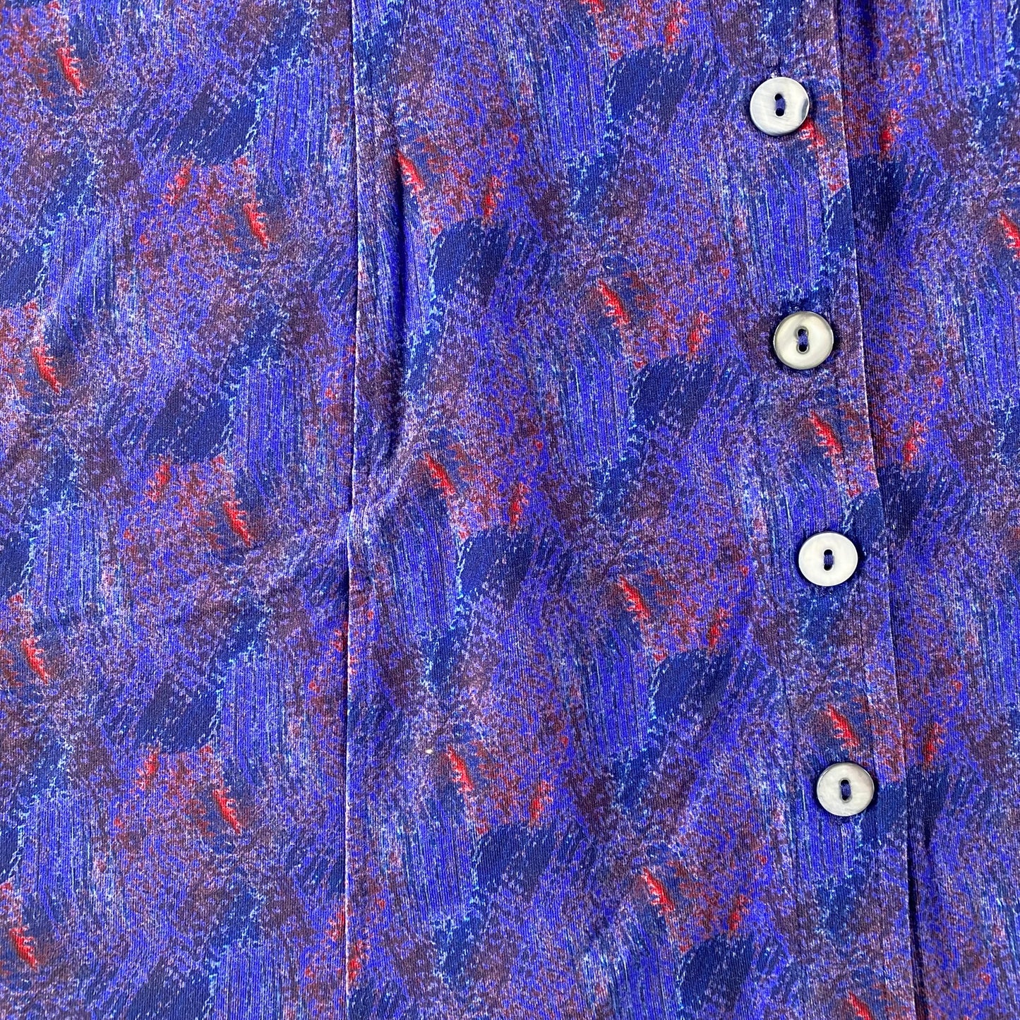 Women's Button-Up Tunic Dress – Bamboo & Organic Cotton – Size Medium (Blue Sky Clothing Co.)fabric and button detail