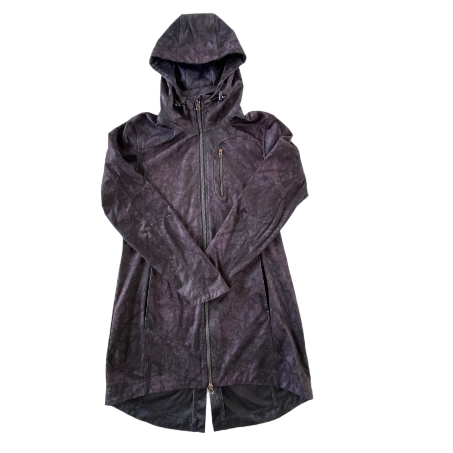 Women’s Hooded Full-Zip Lightweight Windbreaker – Size Small (Mondetta) front flat lay