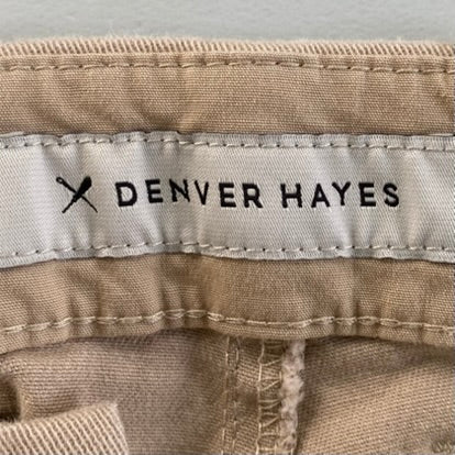Men’s Khaki Cotton Blend Chino Pants – 36x32 – Stretch Fit (Denver Hayes) garment tag