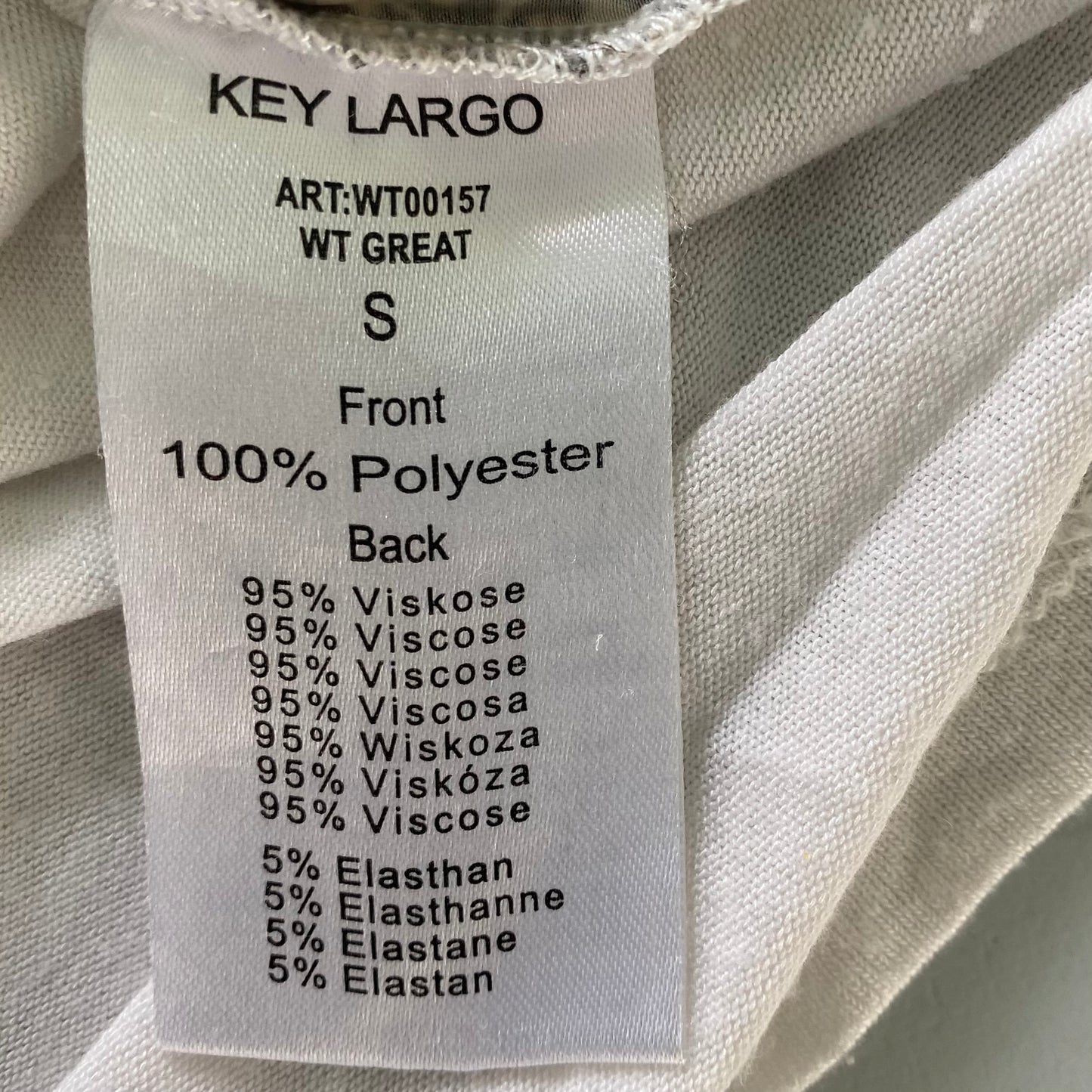 Leopard Print Floral Top – Cap Sleeve – Beaded Detail – Size S (Key Largo) garment tags