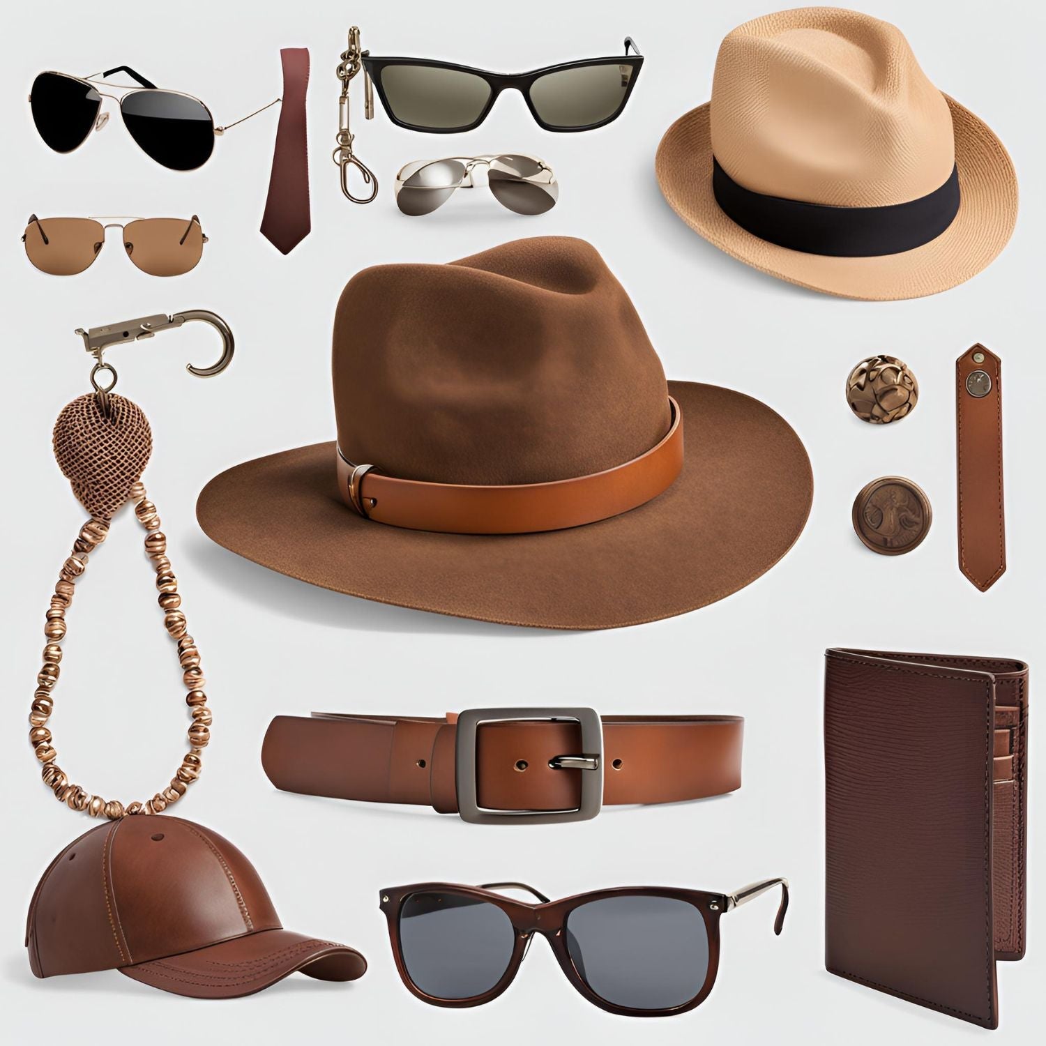 men's accessories hats belts sunglasses ballcaps wallets used second hand thrift