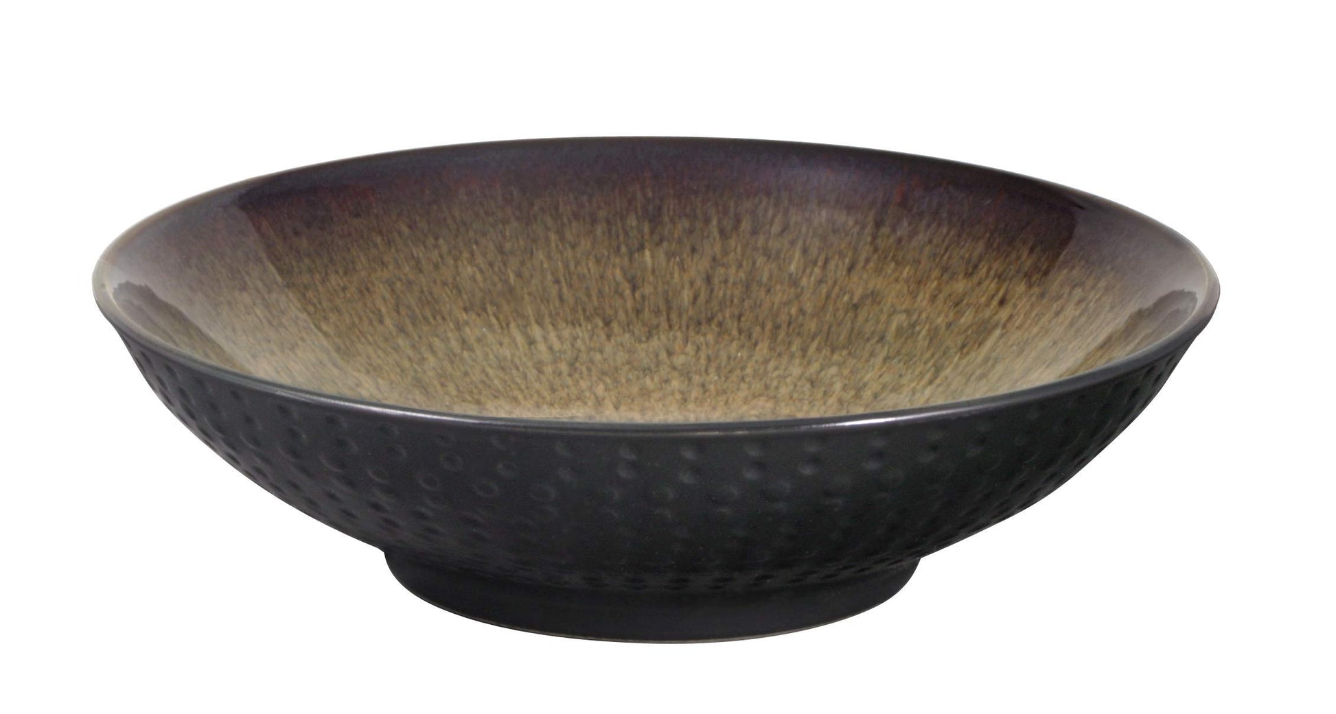 Pfaltzgraff Cambria 16-Piece Stoneware Dinnerware Set – Service for 4 – Dark Brown bowl