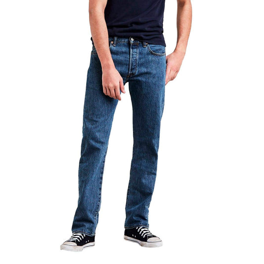 Men’s 501 Original Fit Jeans – Medium Stonewash (Levi’s) front view on a model