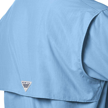 Columbia Men’s PFG Bahama™ II Short Sleeve Button-Up Shirt – UV Protection & Breathable close up