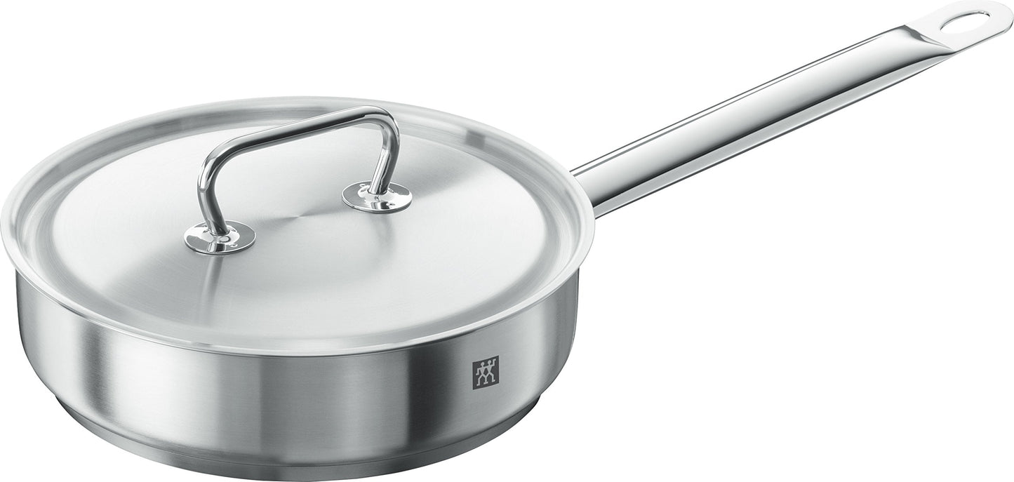 ZWILLING Twin Classic 12-Piece Stainless Steel Cookware Set – All Cooktops – Dripless Rims + Integrated Measuring Scale deep pan
