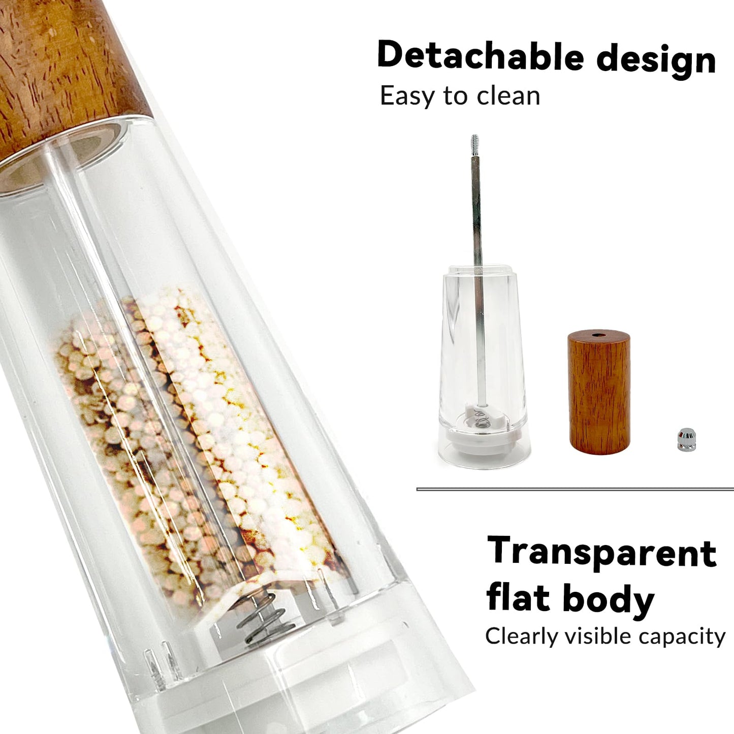 Daily Treasures Salt & Pepper Mill 8 inches