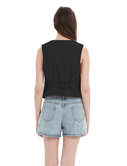 Gudaoprm Women's Vest Black