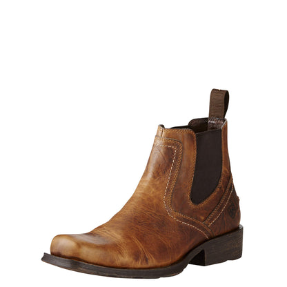 Men’s Leather Slip-On Boots – Barn Brown – Midtown Rambler (ARIAT)