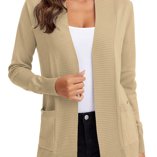 Open-Front Cardigan – Lightweight Knit (Urban CoCo)