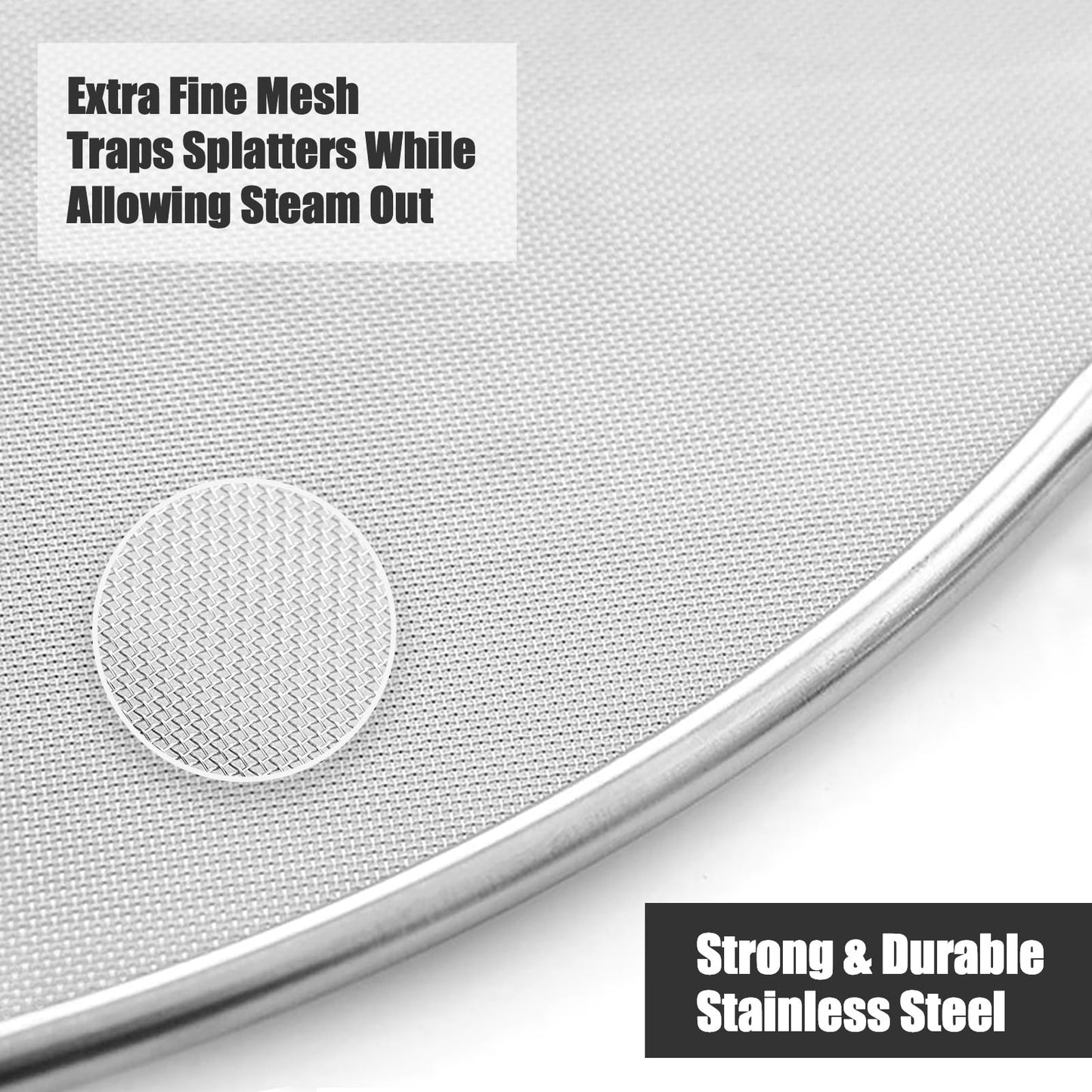 Splatter Screen for Cooking Set of 3 (10", 11.5", 13")
