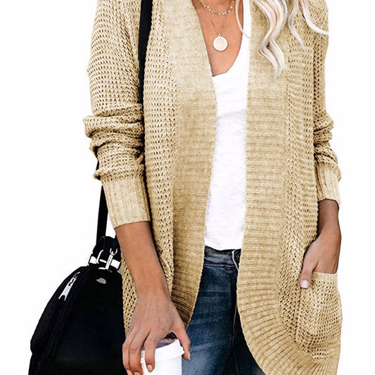 Flovey Womens Long Sleeve Open Front Cardigan