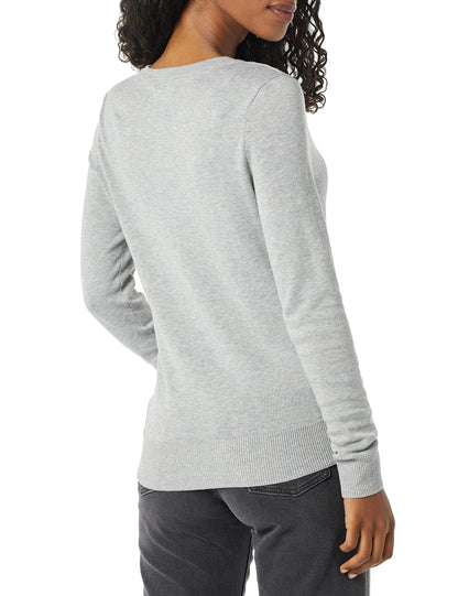 Amazon Essentials Women's Cardigan Sweater Gray