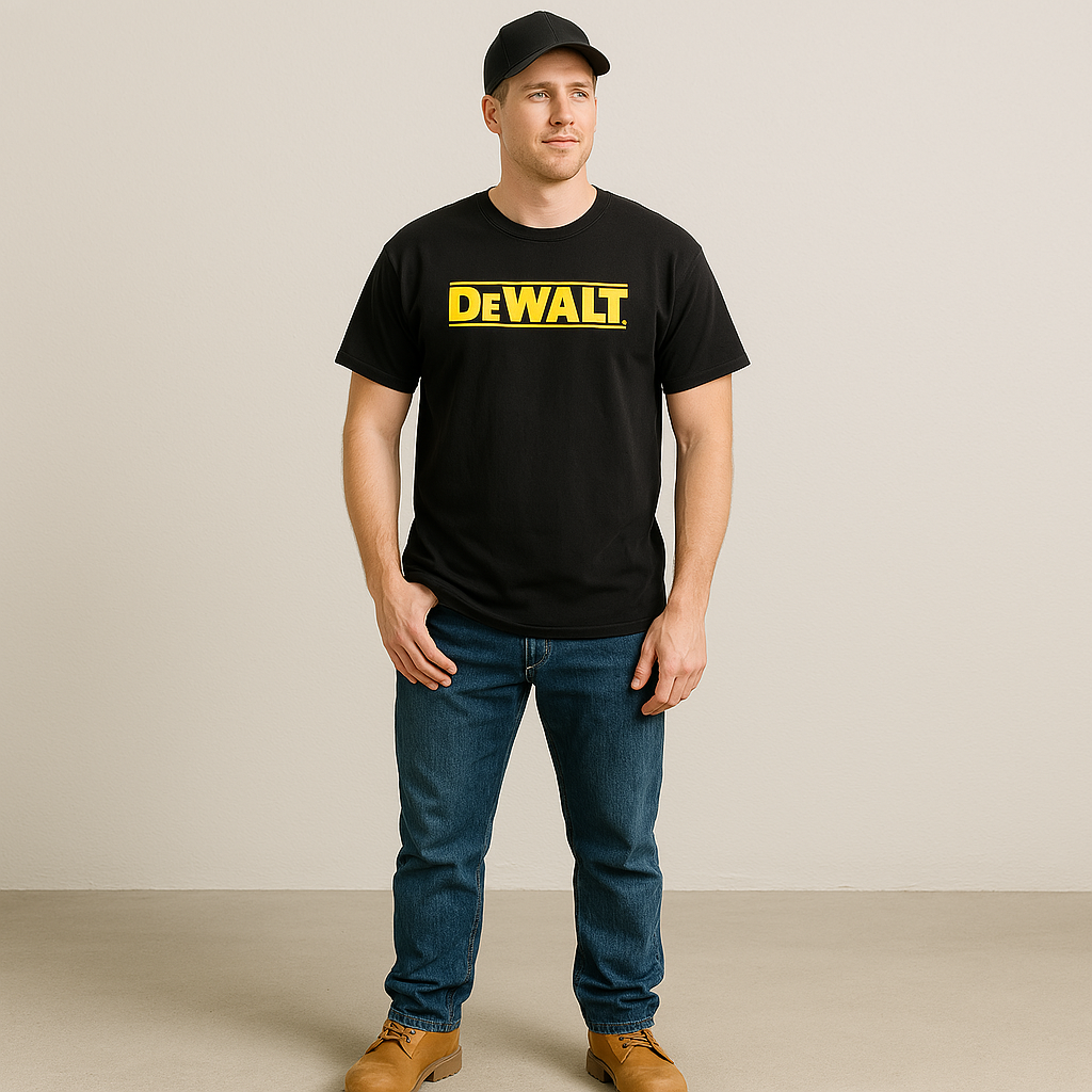 DeWALT Graphic T-Shirt – “Tough in the North” Logo – Softstyle Cotton – Size 2XL (Gildan)