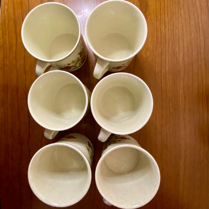 Royal Doulton Gaiety Set 6 Mugs Sugar Bowl Creamer Set