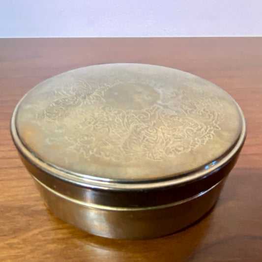 Silver Plated Coaster Set with Container With Patina 7 pieces