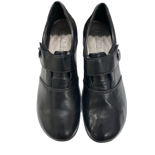 Joseph Seibel Velcro Slip-On Leather Shoe Black Size 39/8.5