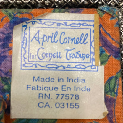 April Cornell Photo Frame Decorative Silver Floral Finish