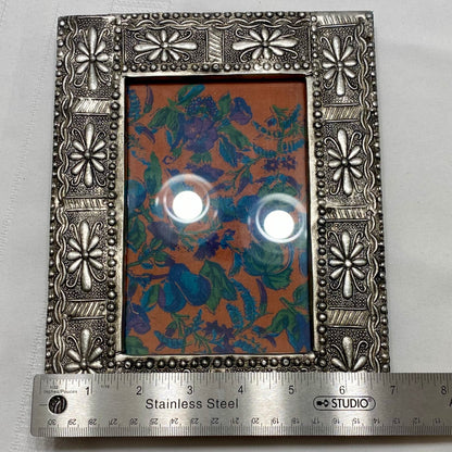 April Cornell Photo Frame Decorative Silver Floral Finish