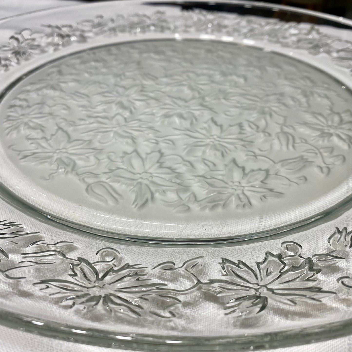 Princess House "Fantasia" 2 Piece Platter Set With Dip Bowl