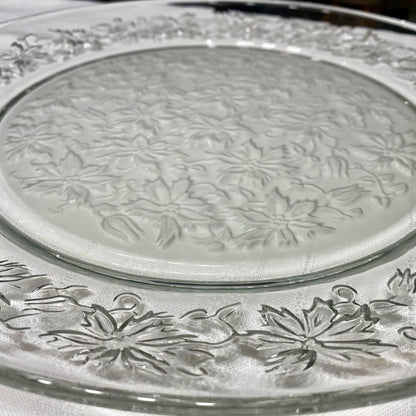 Princess House "Fantasia" 2 Piece Platter Set With Dip Bowl